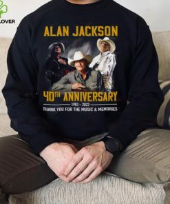 Alan Jackson 40th Anniversary 1983 – 2023 Thank You For The Music & Memories T Shirt