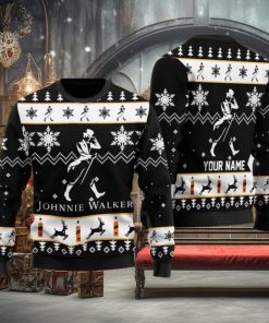 Personalized Johnnie Walker Ugly Christmas Sweater