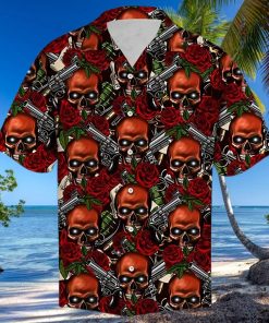 Skull Rose Hawaiian Shirt Pre1 1 Skull Rose Hawaiian Shirt Pre1
