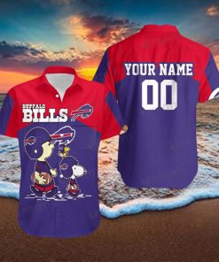 Buffalo Bills Hawaiian Shirt Woodstock Charlie Brown Snoopy Custom Buffalo Bills