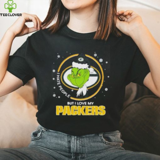 I Hate People But I Love My Green Bay Packers Grinch Shirt
