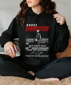 Bruce Springsteen 2024 World Tour 60th Anniversary 1964 2024 Thank You For The Memories T Shirt