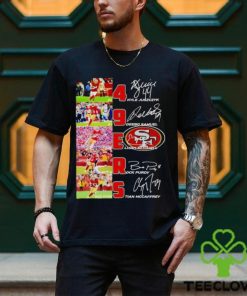 San Francisco 49ers Kyle Juszczyk Deebo Samuel Lijah Mitchell signatures shirt