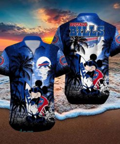 Buffalo Bills NFL Team Logo Baby Yoda Hawaiian Shirt