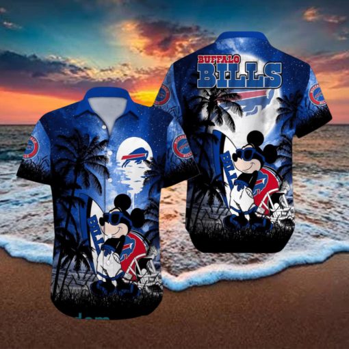 Buffalo Bills NFL Team Logo Baby Yoda Hawaiian Shirt