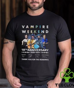 Vampire Weekend 18th Anniversary 2006 2024 Thank You For The Memories T Shirt