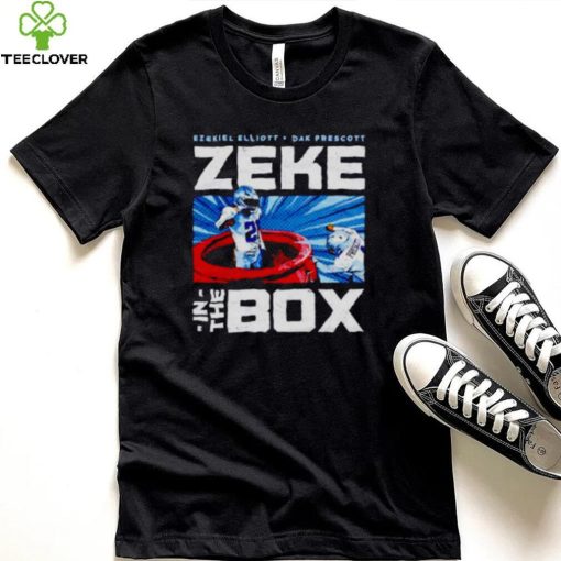 dallas Cowboys Ezekiel Elliott vs Dak Prescott Zeke in a box hoodie, sweater, longsleeve, shirt v-neck, t-shirt