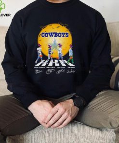 dallas cowboys halloween abbey road signatures 2022 shirt classic men_s t shirt black