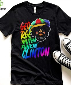 Rainbow Neon Text George Muthafunkin Clinton Shirt