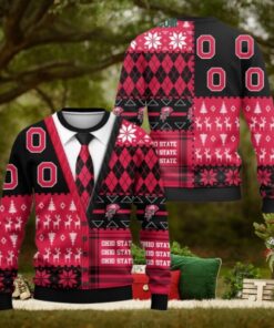 Ohio State Buckeyes 2024 Christmas Menswear Style Ugly Sweater