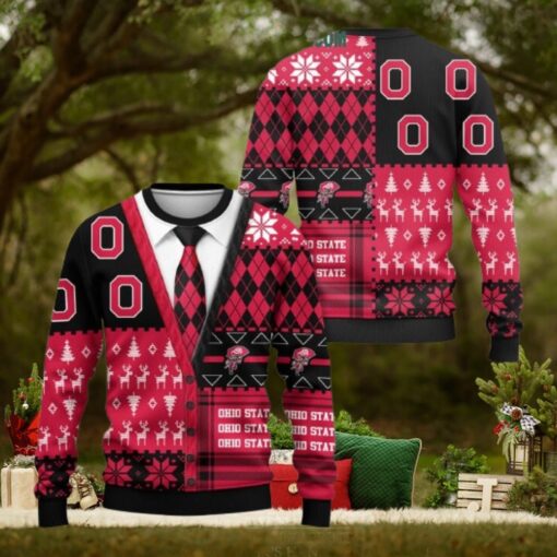 Ohio State Buckeyes 2024 Christmas Menswear Style Ugly Sweater