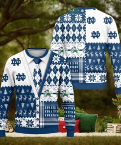 Notre Dame Fighting Irish 2024 Christmas Menswear Style Ugly Sweater