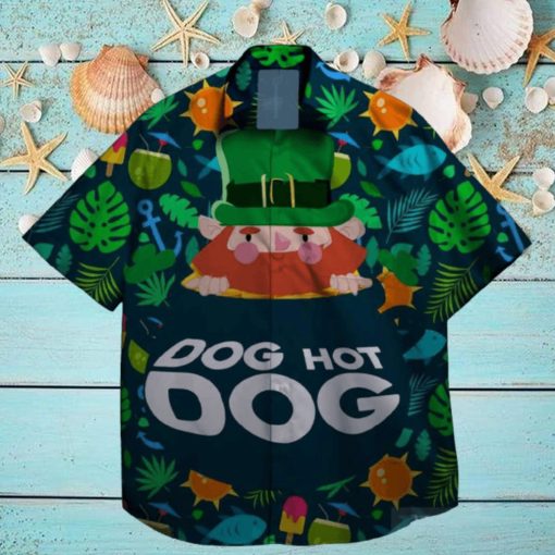 dog hot dog st patrick day hawaiian hoodie, sweater, longsleeve, shirt v-neck, t-shirt