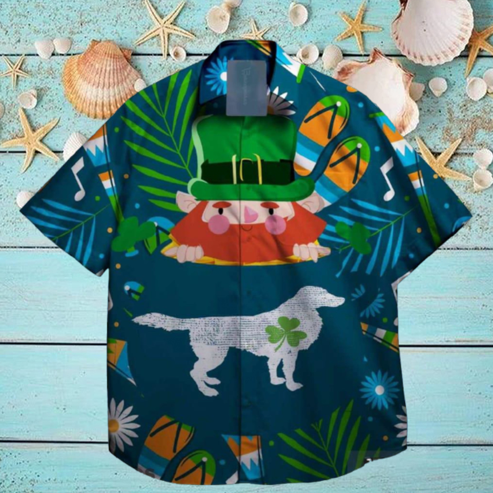 dog with shamrock st patrick day hawaiian shirt dog with shamrock st patrick day hawaiian shirt