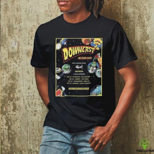 downcast Announce September 2024 UK Tour Poster Shirt