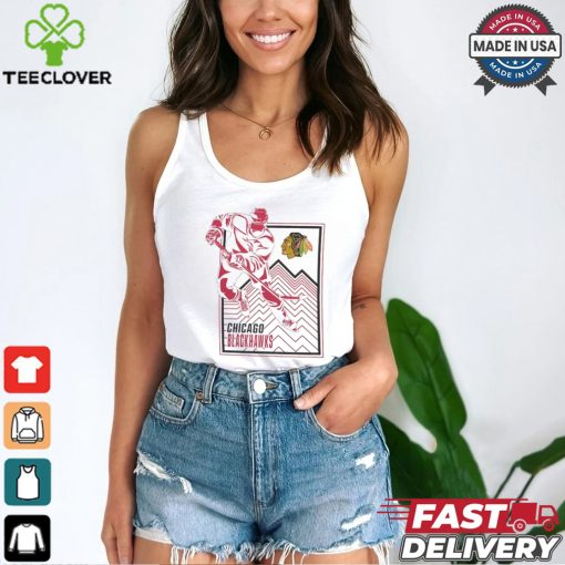 downloadChicago Blackhawks Starter White Player Grid T Shirt