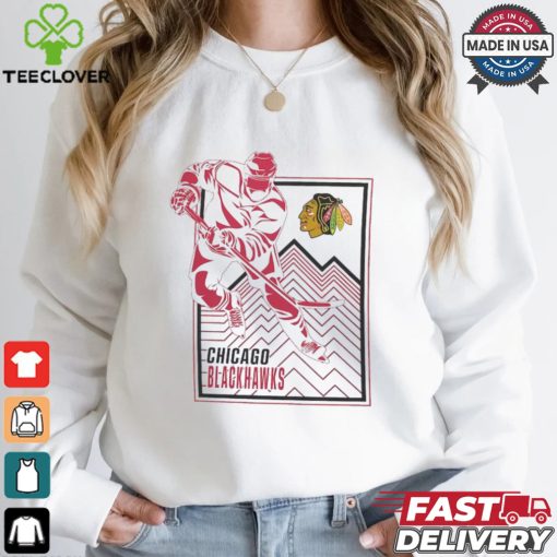 downloadChicago Blackhawks Starter White Player Grid T Shirt