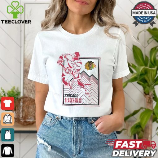 downloadChicago Blackhawks Starter White Player Grid T Shirt