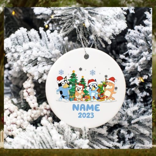 Bluey Christmas 2023 Ornament, Bluey Dog Christmas Ornament