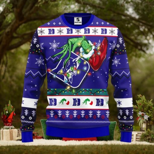 duke blue devils grinch christmas ugly sweater