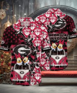 Mickey Mouse NCAA Georgia Bulldogs UGA Hawaiian Shirt 1 Mickey Mouse NCAA Georgia Bulldogs UGA Hawaiian Shirt