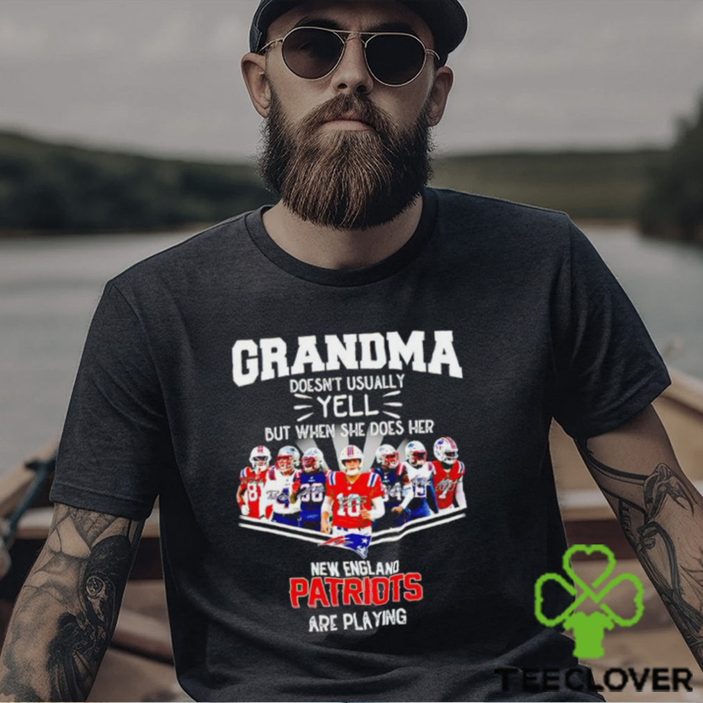 NFL Grandma Doesn’t Usually Yell But When She Does Her New England Patriots Are Playing Football Team signature shirt NFL Grandma Doesn’t Usually Yell But When She Does Her New England Patriots Are Playing Football Team signature shirt