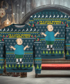 I’m a Little Worried King Of The Hill Ugly Christmas Sweater