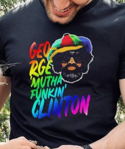 Rainbow Neon Text George Muthafunkin Clinton Shirt