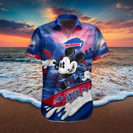 Buffalo Bills Hawaiian Shirt Mickey Surfing Unique Buffalo Bills Gift