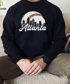 Atlanta Baseball Skyline Atlanta Braves Cityscape T Shirt Georgia Shirt1