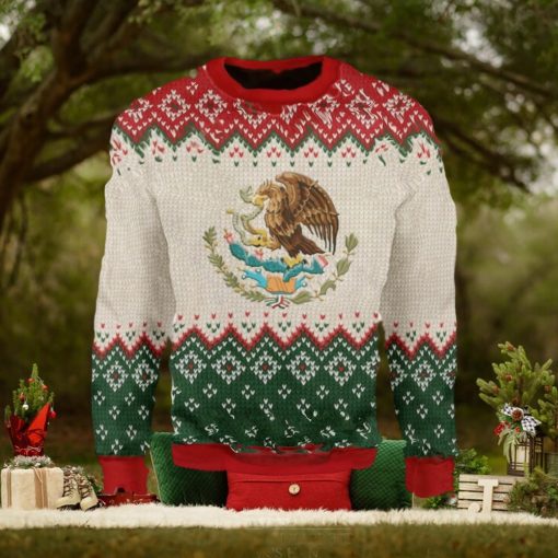 Mexico Coat Of Arms Ugly Christmas Sweater Xmas Gift Men And Women Christmas Sweater