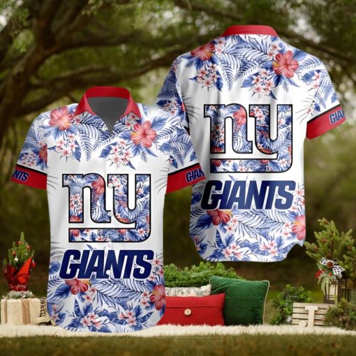 NFL New York Giants Hawaiian Shirt Special Floral Tropical Team Spirit