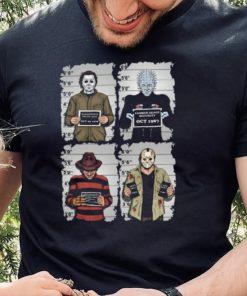 Horror Mugshot Movie Characters T Shirt1