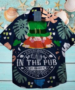 everybody in the beer pub gettins tipsy st patrick day hawaiian shirt exclusive