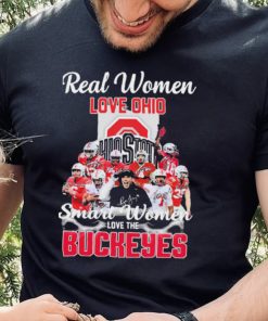 Real Women Love Ohio Team Smart Women Love The Buckeyes Shirt