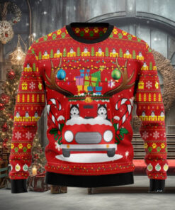 Siberian Husky Ugly Christmas Sweater