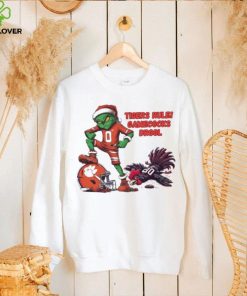 Santa Hat Grinch Tigers Rule Gamecocks Drool Shirt