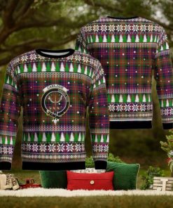 Carnegie Modern Crest Tartan Christmas Ugly Sweater 3D Gift For Men And Women