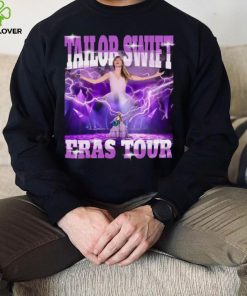 Noir Unisexe Taylor Swift Style Rétro 9 Concert ERAS Tour T shirt