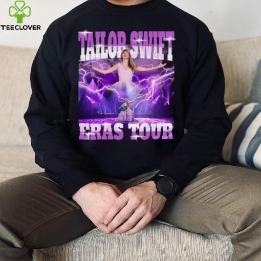 Noir Unisexe Taylor Swift Style Rétro 9   Concert ERAS Tour T shirt