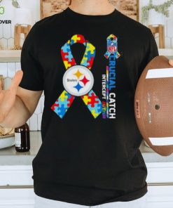 NFL Pittsburgh Steelers Crucial Catch Intercept Autism Shirt