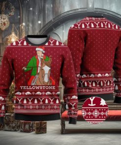 Cardinal Red Yellowstone Funny Ugly Christmas Sweater Gift For Men And Women