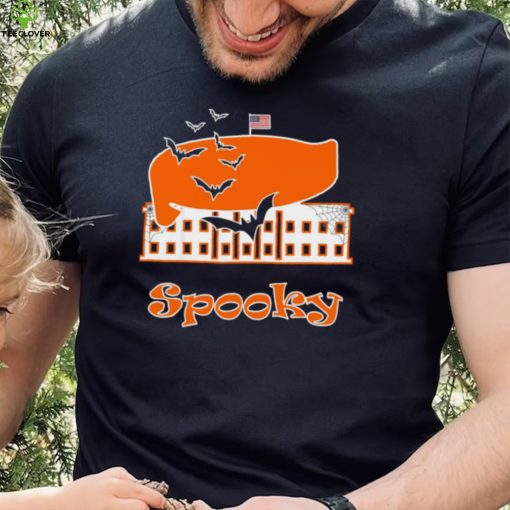 Spooky Halloween Whitehouse dressed up Trump hair hoodie, sweater, longsleeve, shirt v-neck, t-shirt