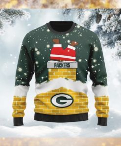 Green Bay Packers NFL Football Team Logo Symbol Santa Claus Custom Name Personalized 3D Ugly Christmas Sweater Shirt For Men And Women On Xmas Days