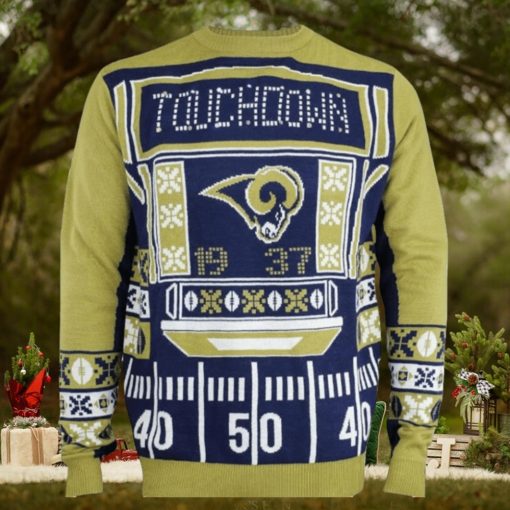 St Louis Rams Touchdown Light Up Ugly Christmas Sweaters