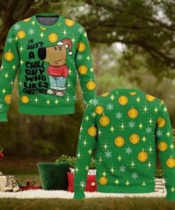 I’m Just a Chill Guy Who Likes Christmas Meme Ugly Sweater