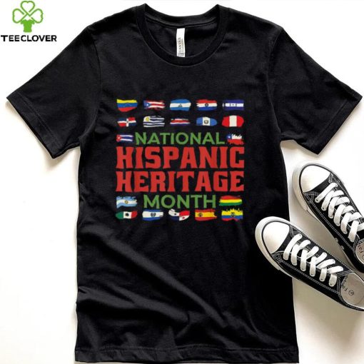 Spanish Speaking Countries Flag Hispanic Heritage Month New Design T Shirt2