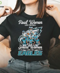 Real Women love Football Smart Women love the Philadelphia Eagles Signatures 2023 Shirt