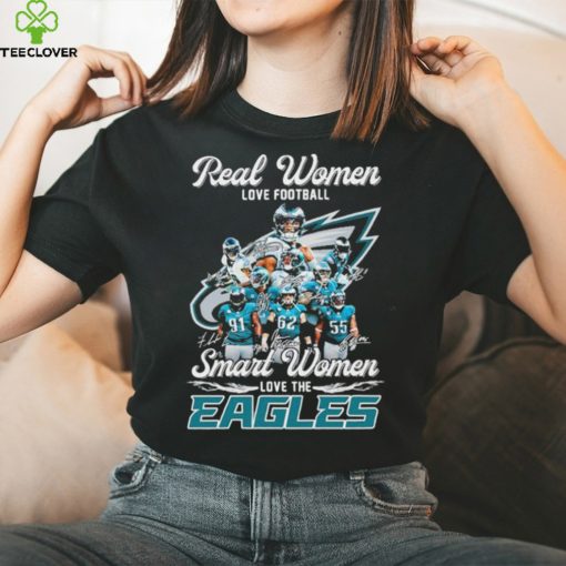 Real Women love Football Smart Women love the Philadelphia Eagles Signatures 2023 Shirt