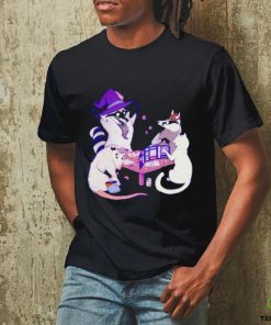 Raccoon Mouse Cat game night organic shirt